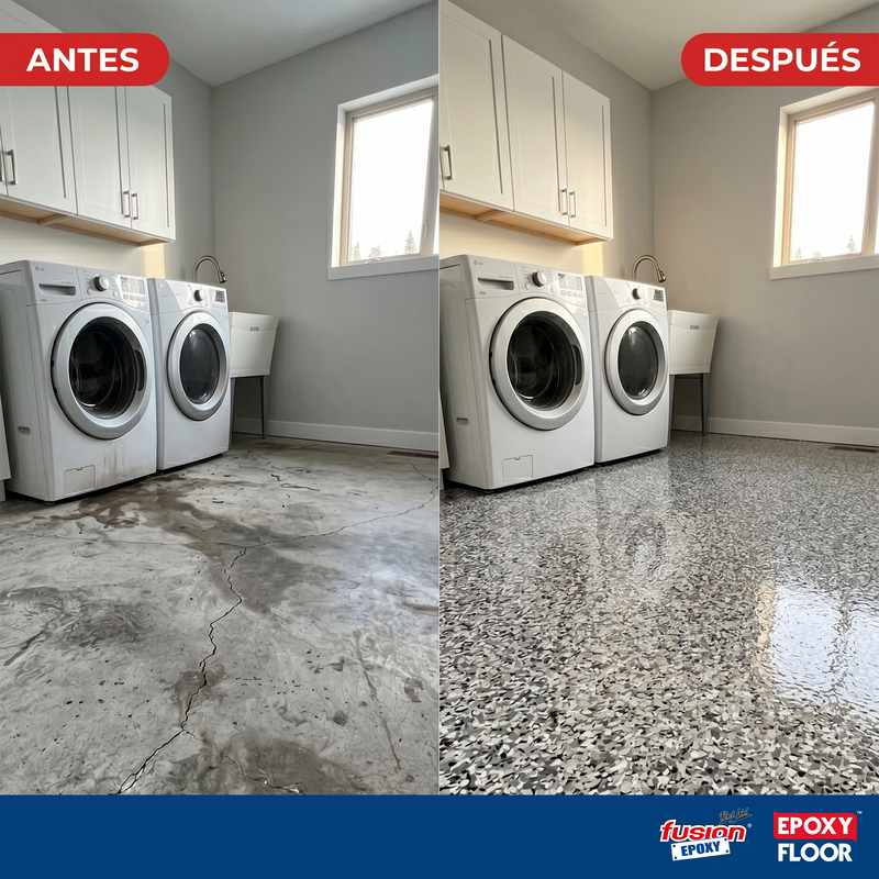 Ventajas del Kit de Piso Epóxico Fácil Epoxy Floor para recubrir pisos, imagen informativa 1 de 4