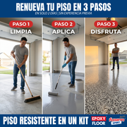 Ventajas del Kit de Piso Epóxico Fácil Epoxy Floor para recubrir pisos, imagen informativa 3 de 4