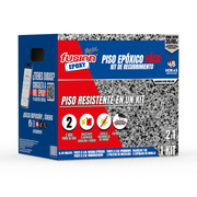 Kit de Piso Epóxico Fácil Fusion Epoxy, recubrimiento epóxico de piso color gris claro brillante